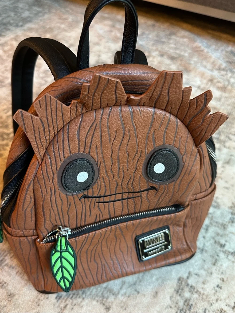Loungefly Marvel Guardians of the Galaxy Groot Tree Stump Mini Backpack Like New